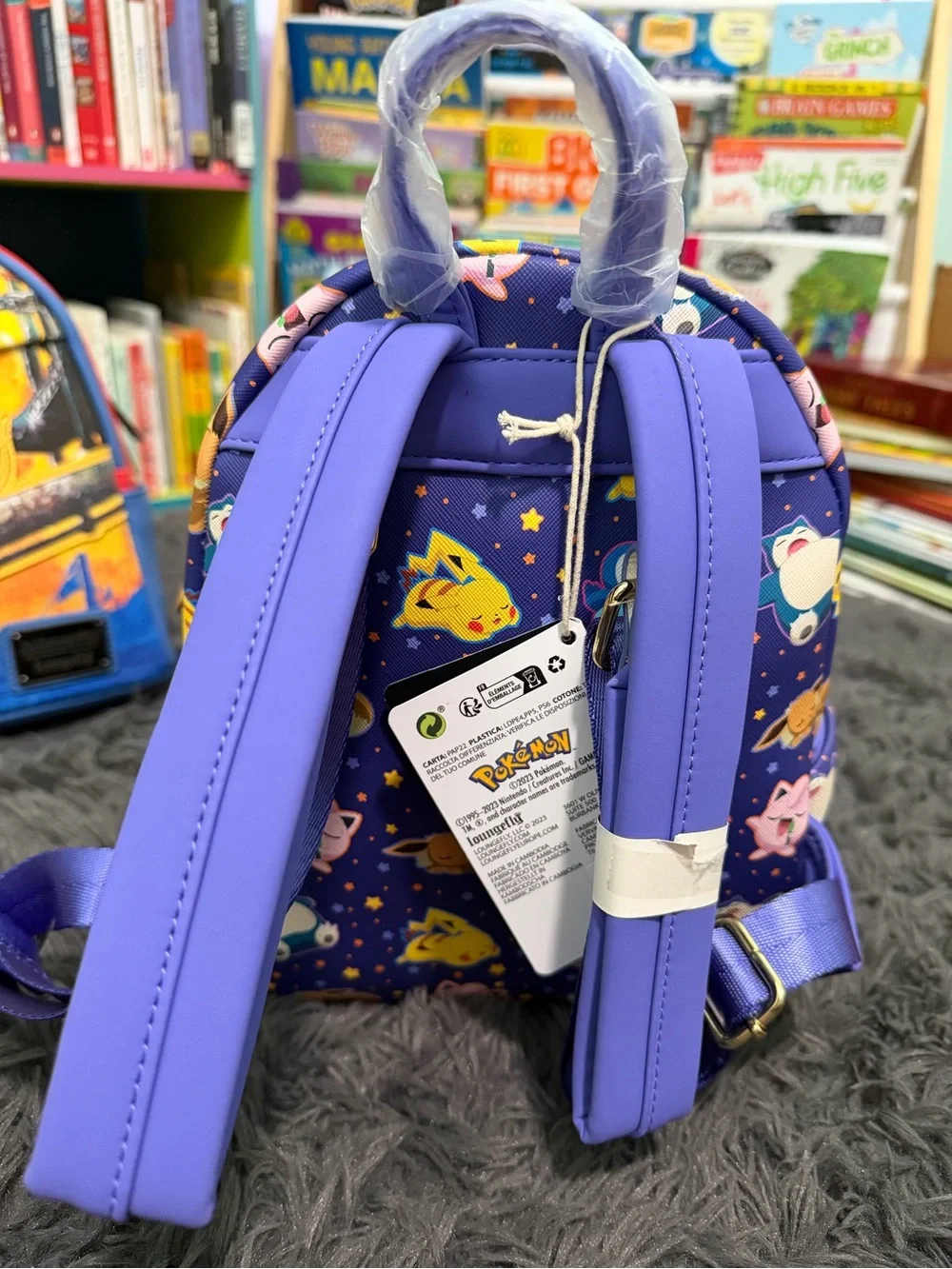 Pokemon Pikachu and Friends Sleeping Loungefly Mini Backpack